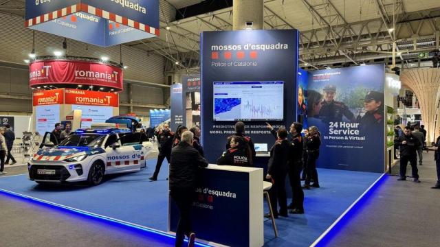 Imagen del espacio de los Mossos en el Mobile World Congress