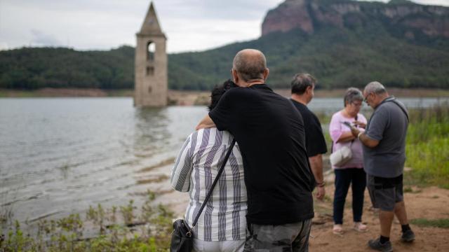 El pantano de Sau (Barcelona) parcialmente lleno (imagen de archivo correspondiente al 22 de junio de 2024 tras una primavera lluviosa)