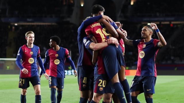 La euforia del Barça de Flick tras sellar el pase a los cuartos de final de la Champions League