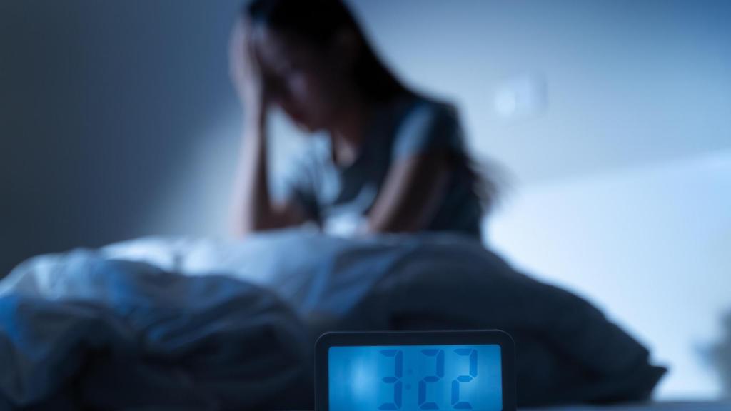Una mujer con insomnio