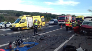 Un accidente de tráfico en Cataluña