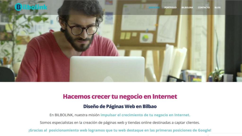 Página web de Bilbolink