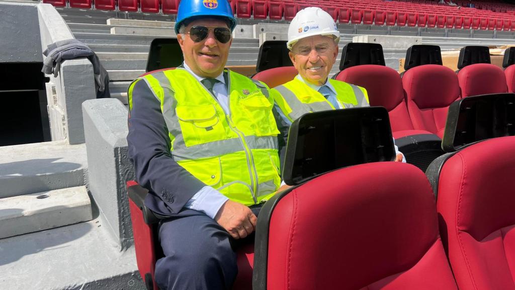 Joan Laporta, Nihat Özdemir y los últimos avances en las obras del Camp Nou