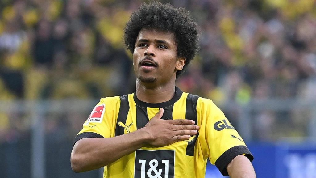 Adeyemi, con el Borussia Dortmund