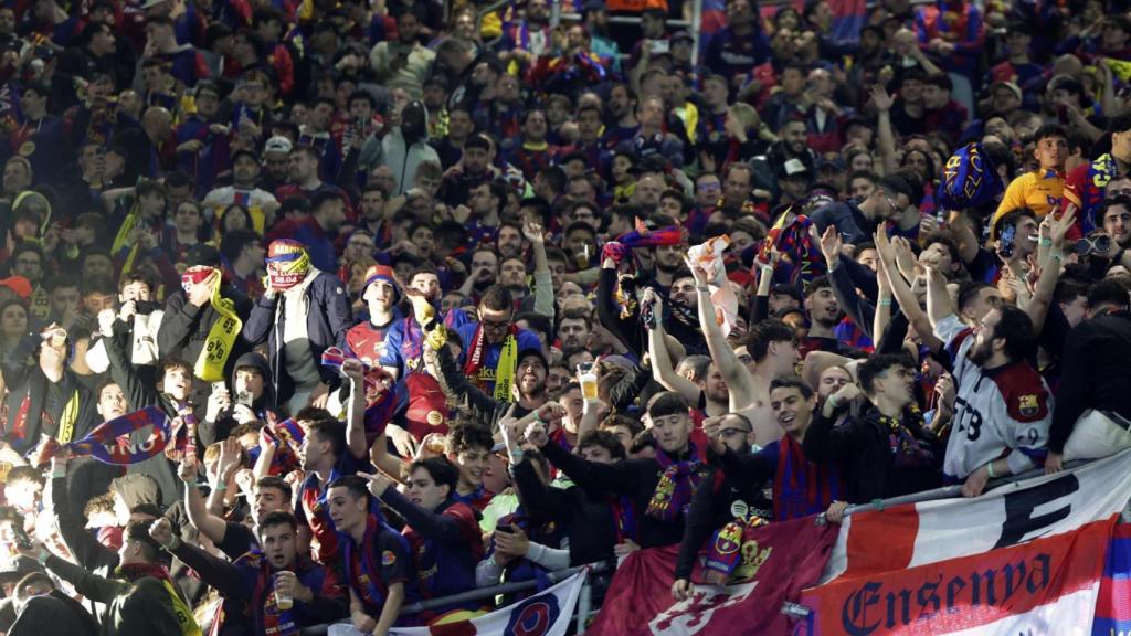 Aficionados del Barça en Dortmund