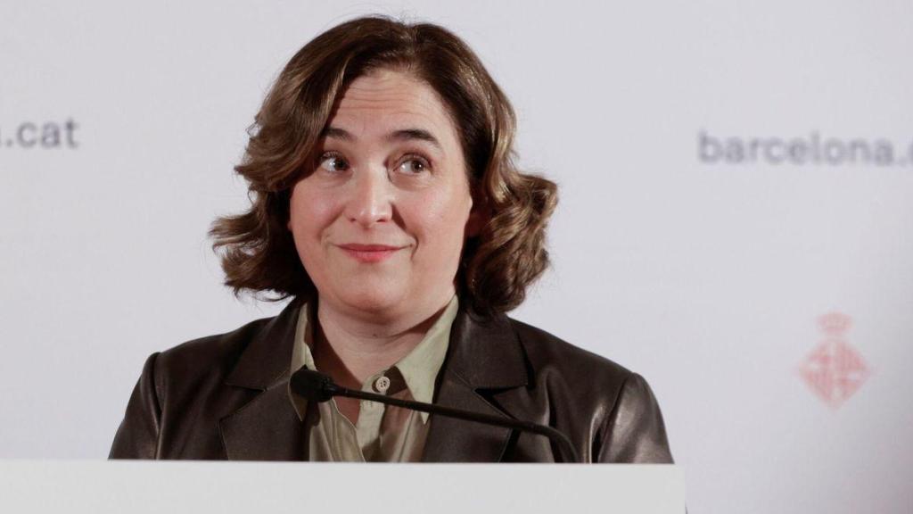 Ada Colau, exalcaldesa de Barcelona, en una comparecencia pública anterior