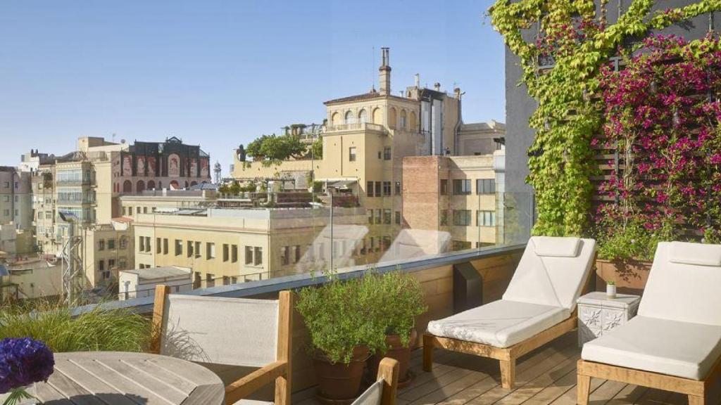 Estudio con terraza