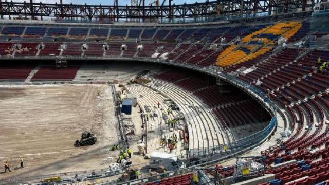 Panorámica de las gradas del Camp Nou