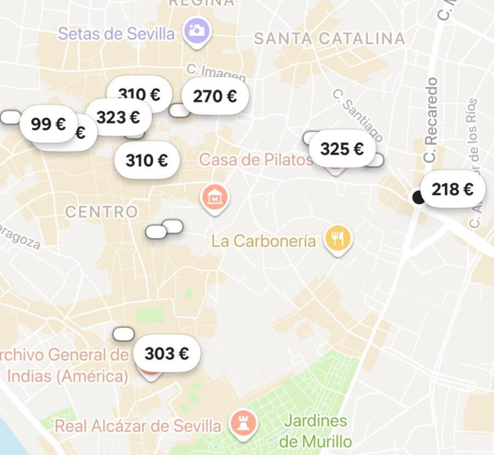 Precio de los alojamientos en Sevilla durante la final de la Copa del Rey, según Airbnb (2)