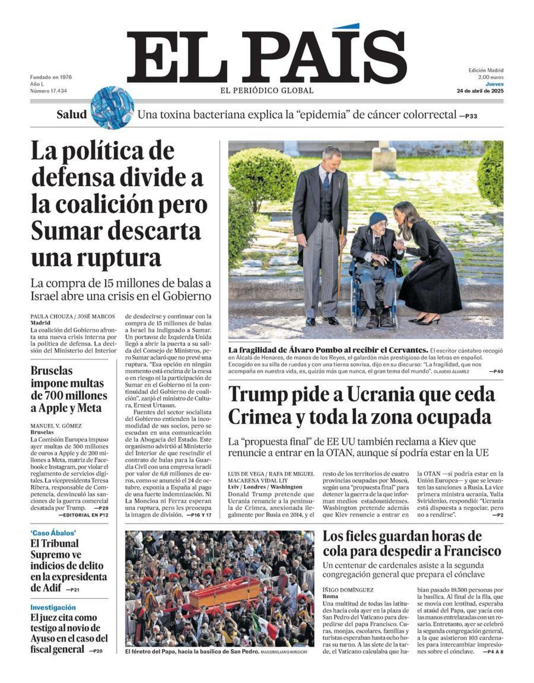 Portada El País
