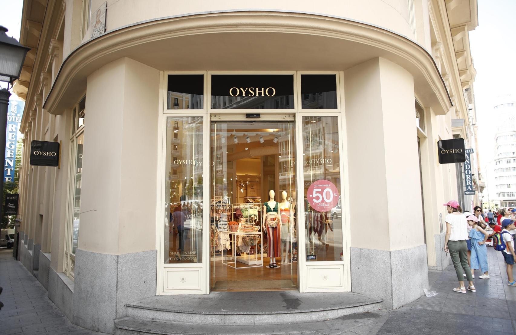 Fachada de la tienda de Oysho