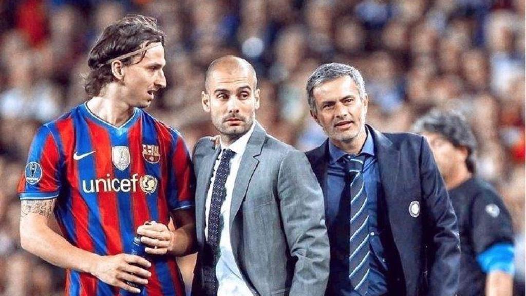 Ibrahimovic, Guardiola y Mourinho en la noche de los aspersores