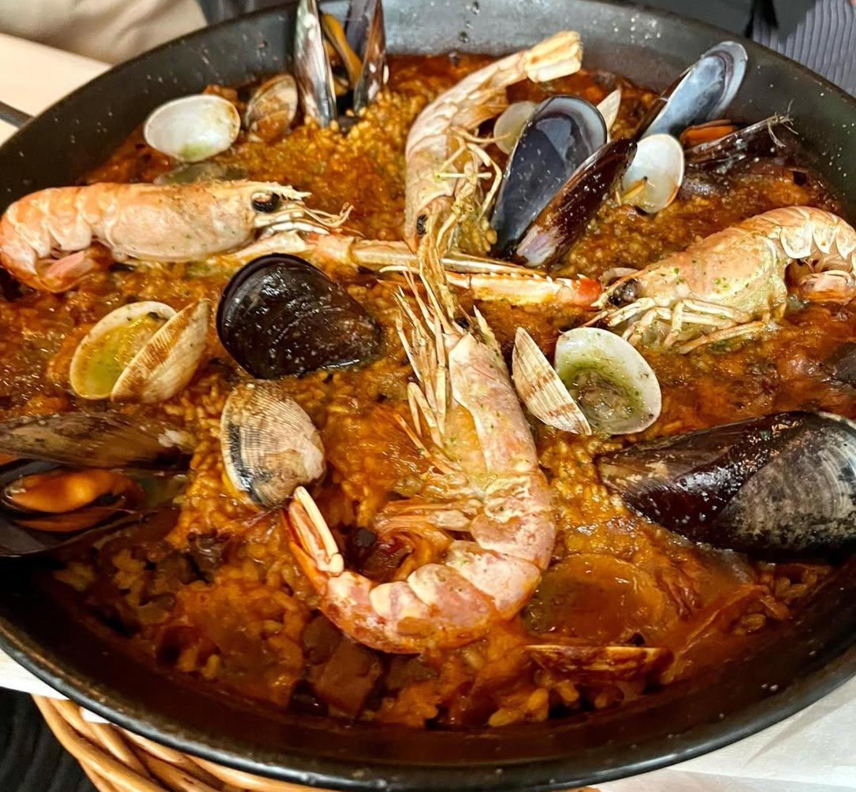 Paella marinera del restaurante Bon Estar