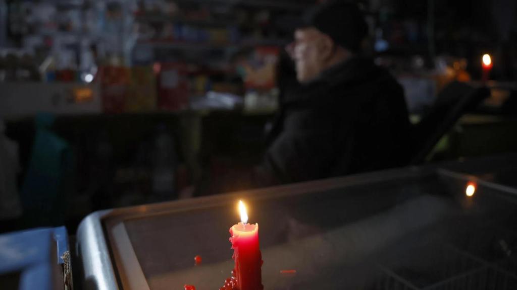 Imagen tomada durante el apagón masivo en España