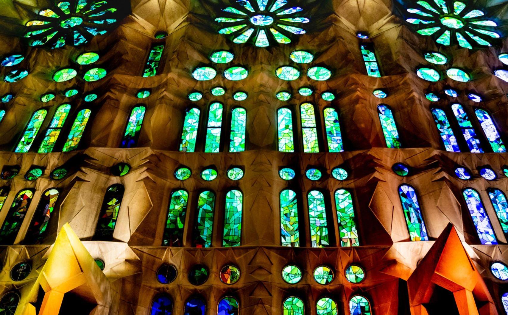 Interior de La Sagrada Familia