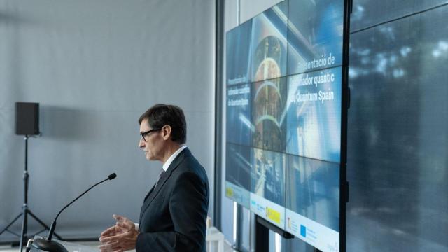 El presidente Salvador Illa en la presentación del ordenador cuántico MareNostrum-Ona en el Barcelona Supercomputing Center (Archivo 2025)
