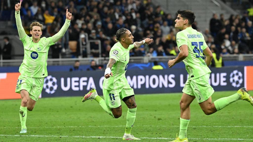 Raphinha marca el tercer gol del Barça