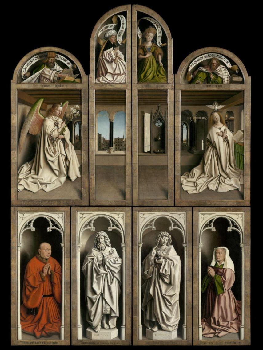 Retablo cerrado. Catedral de San Bavón.