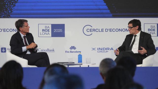 Diálogo entre el presidente de la Generalitat, Salvador Illa, y el presidente del Cercle, Jaume Guardiola