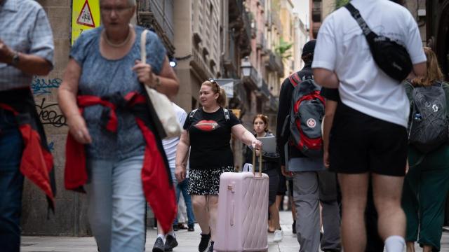 Turistas en Barcelona