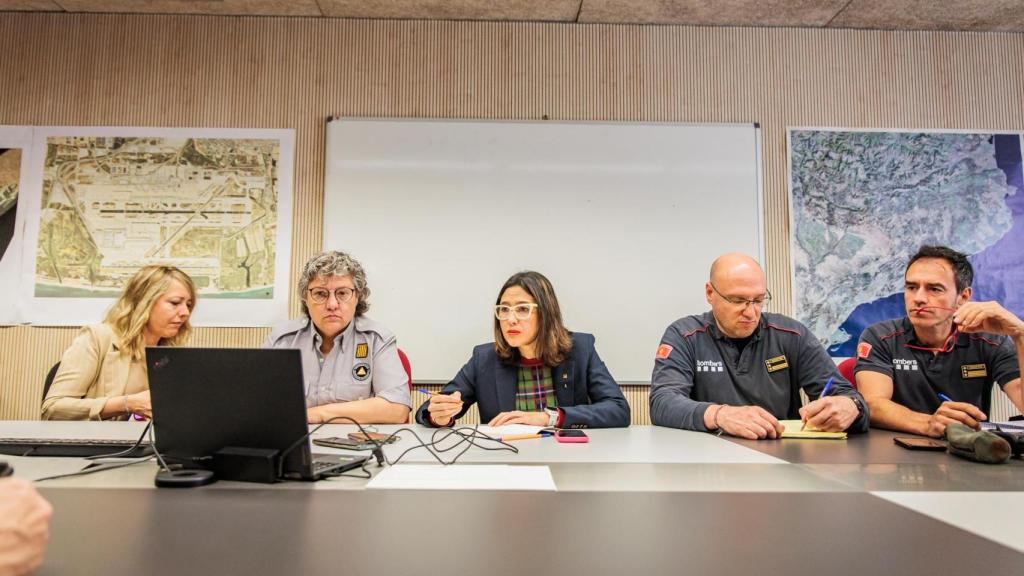 La 'consellera' de Interior, Núria Parlon, en la reunión del comité técnico del Plaseqcat,