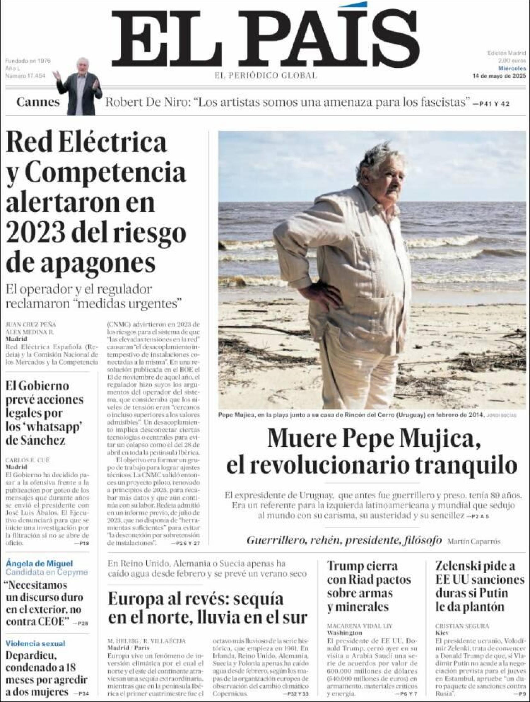 Portada El País 14/05