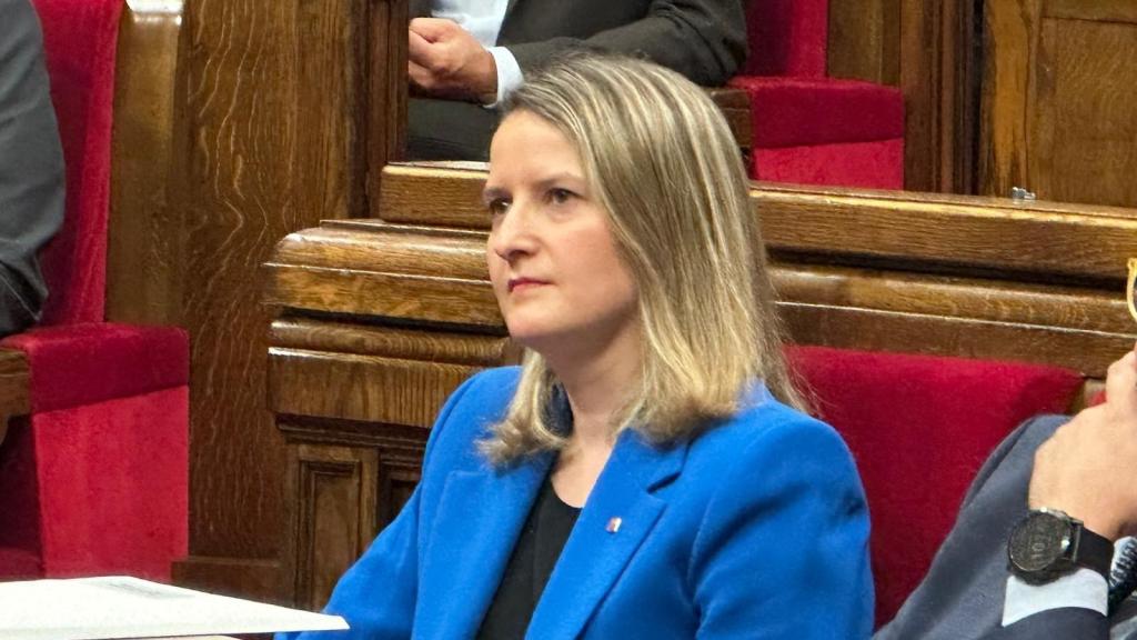 La 'consellera' de Drets Socials i Inclusió, Mònica Martínez Bravo, en el Parlament