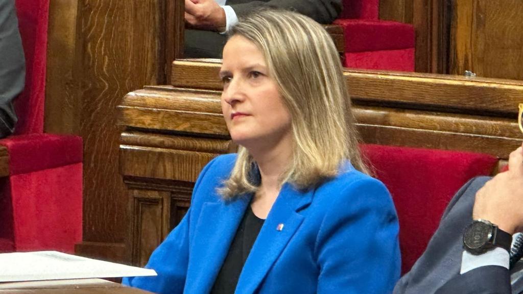 La 'consellera' de Drets Socials i Inclusió, Mònica Martínez Bravo, en el Parlament