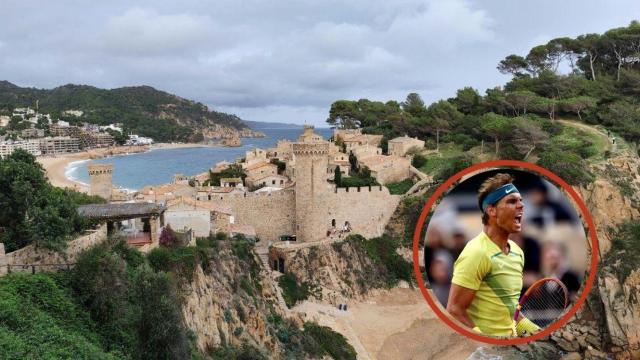 Fotomontaje Tossa de Mar y Rafa Nadal