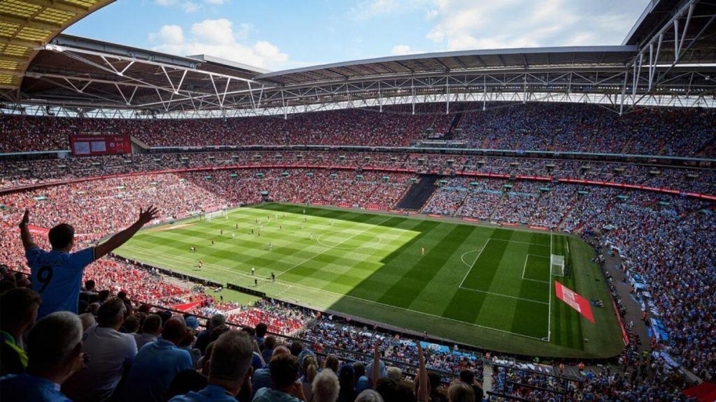 Panorámica de las gradas de Wembley