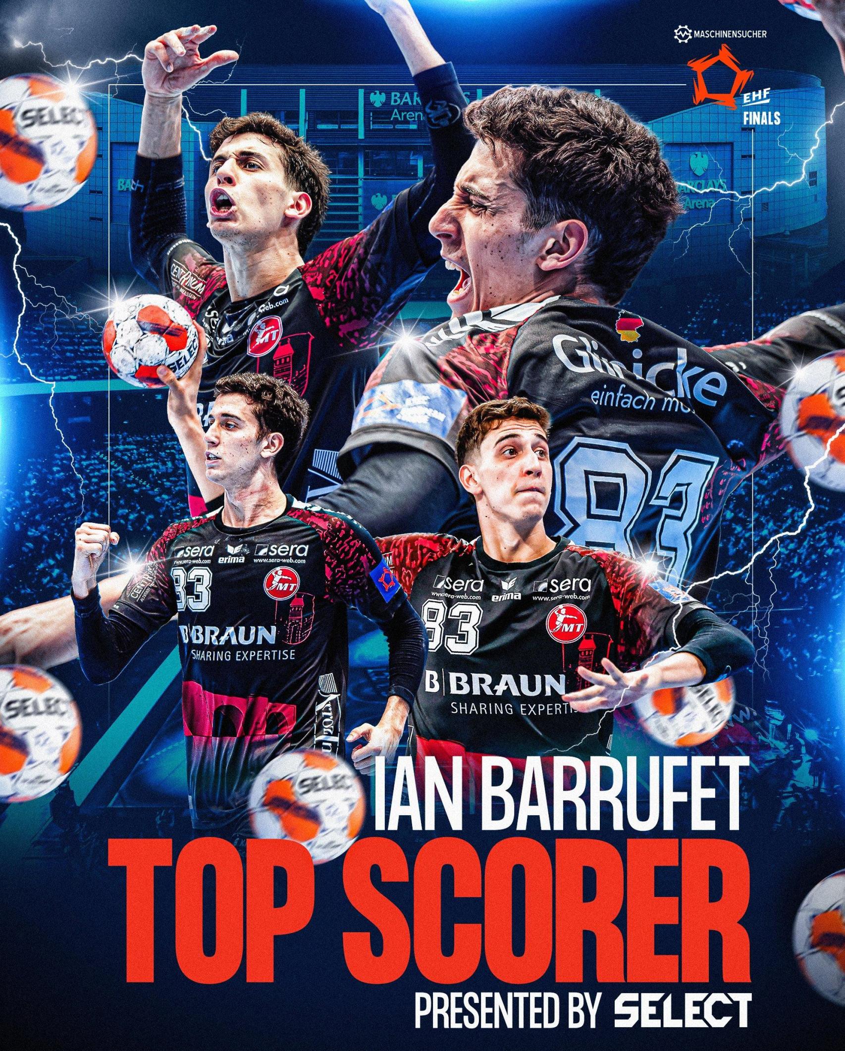 Ian Barrufet, fichaje del Barça de Balonmano y máximo goleador más joven en la historia de la European League
