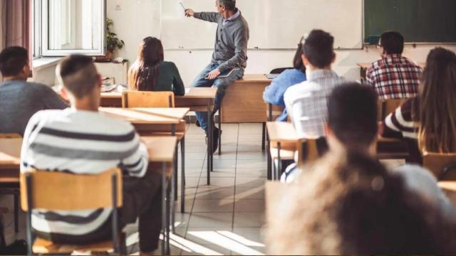 Alumnos en una escuela
