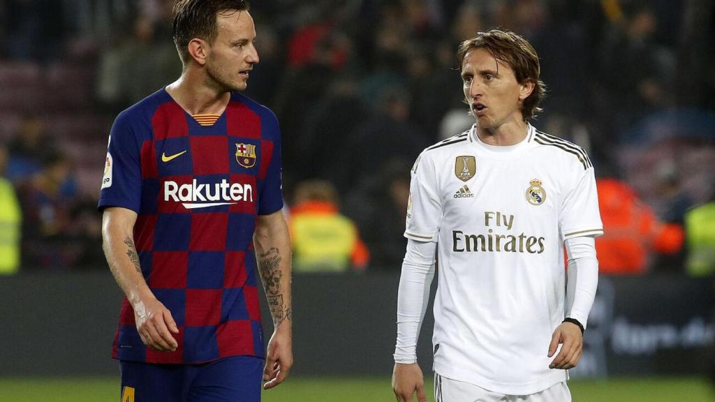 Ivan Rakitic y Luka Modric, amigos croatas y rivales en los Barça-Madrid