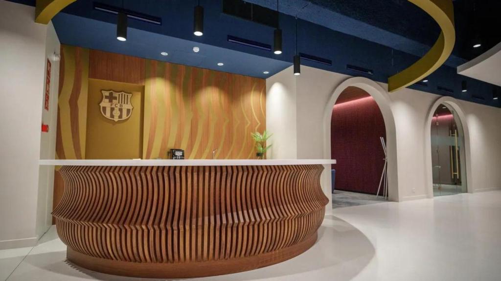 'Render' de la oficina del Barça