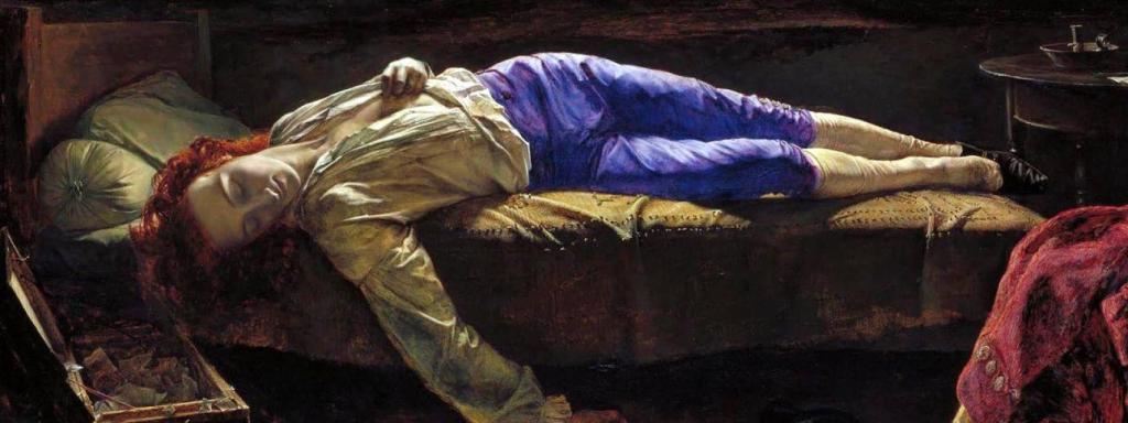 'La muerte de Chatterton', de Henry Wallis (1856)