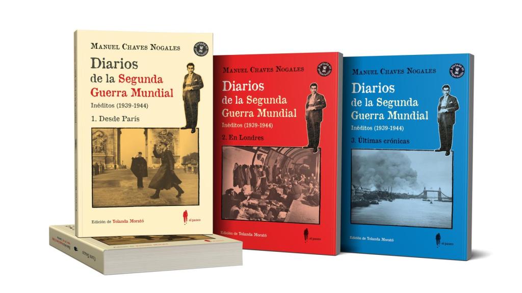 Los tres volúmenes de las crónicas del exilio de Chaves Nogales