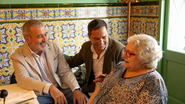 Jaume Collboni, Bruno Balbás y Rosa Gil