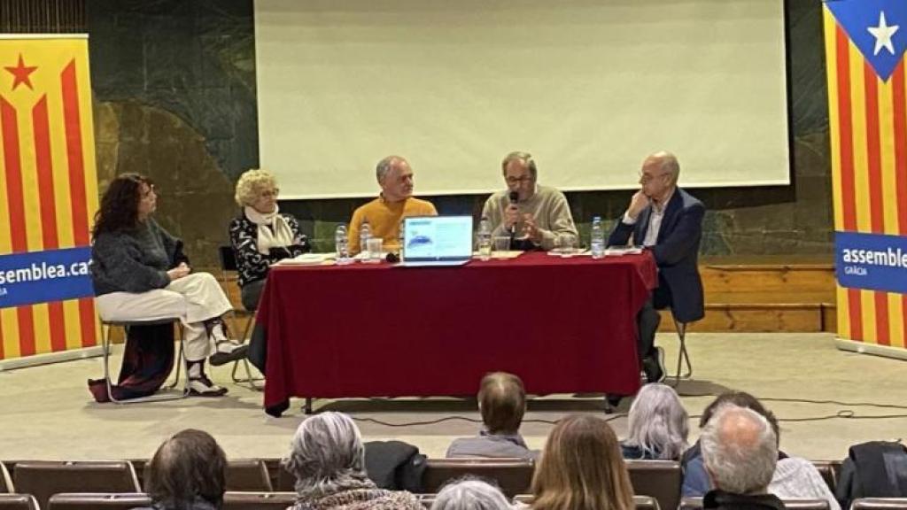 Quim Torra, en un acto de la ANC del barrio barcelonés de Gracia el pasado enero