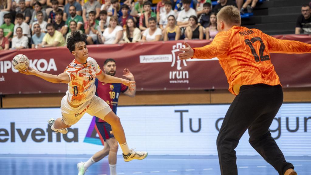 Emil Nielsen, en la final de la Copa del Rey de balonmano