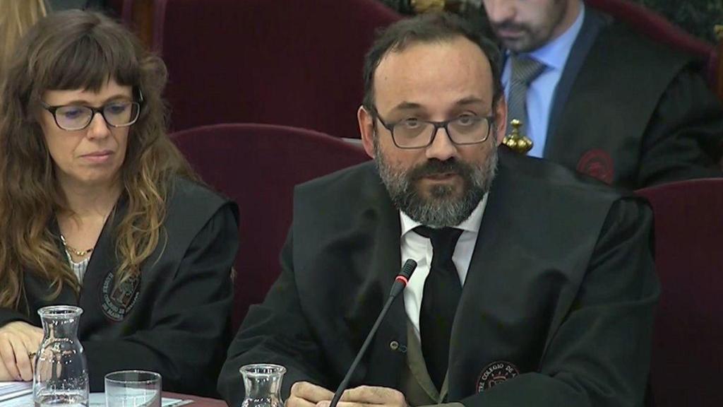Benet Salellas, durante el juicio del 'procés' en el Tribunal Supremo