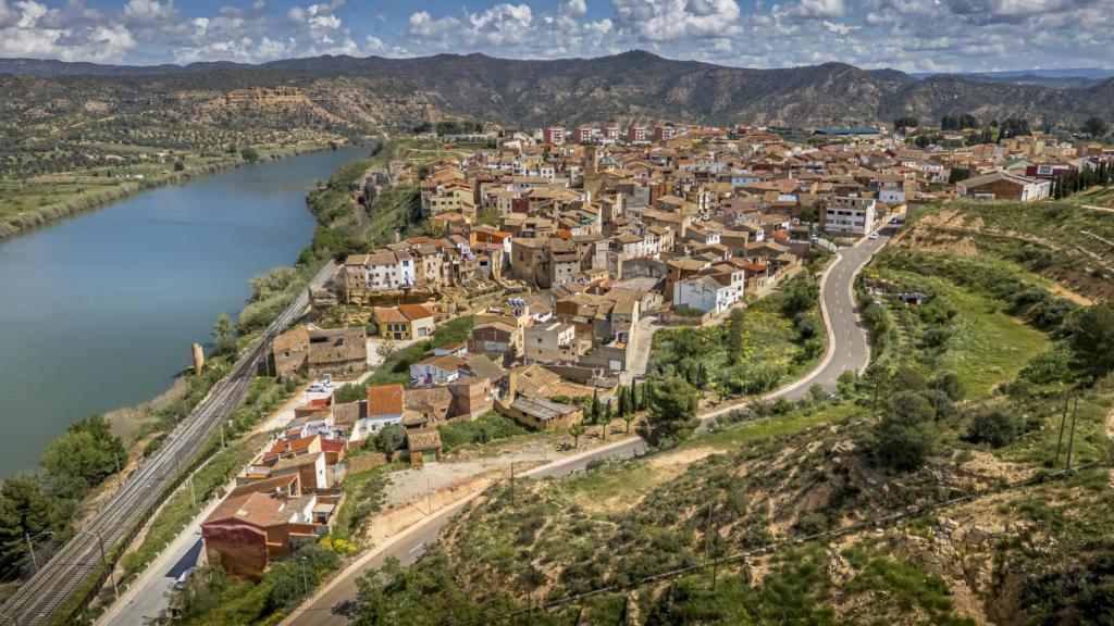 Vista aérea de Riba-roja d'Ebre