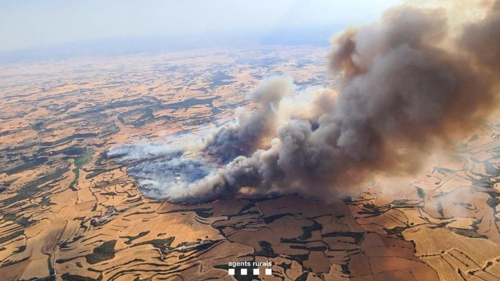 Incendio en Torrefeta i Florejacs (Lleida)