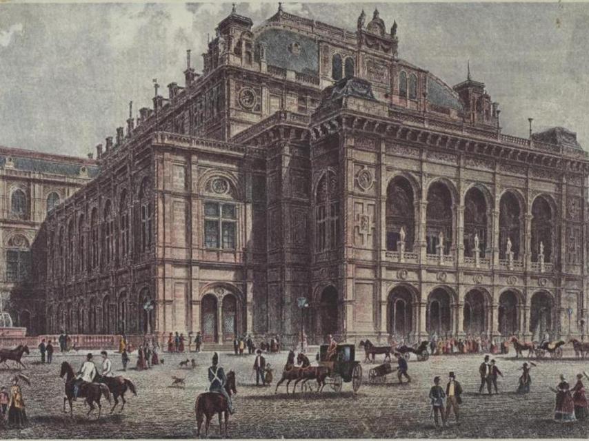 Litografía del Hof-Operntheater (1870).