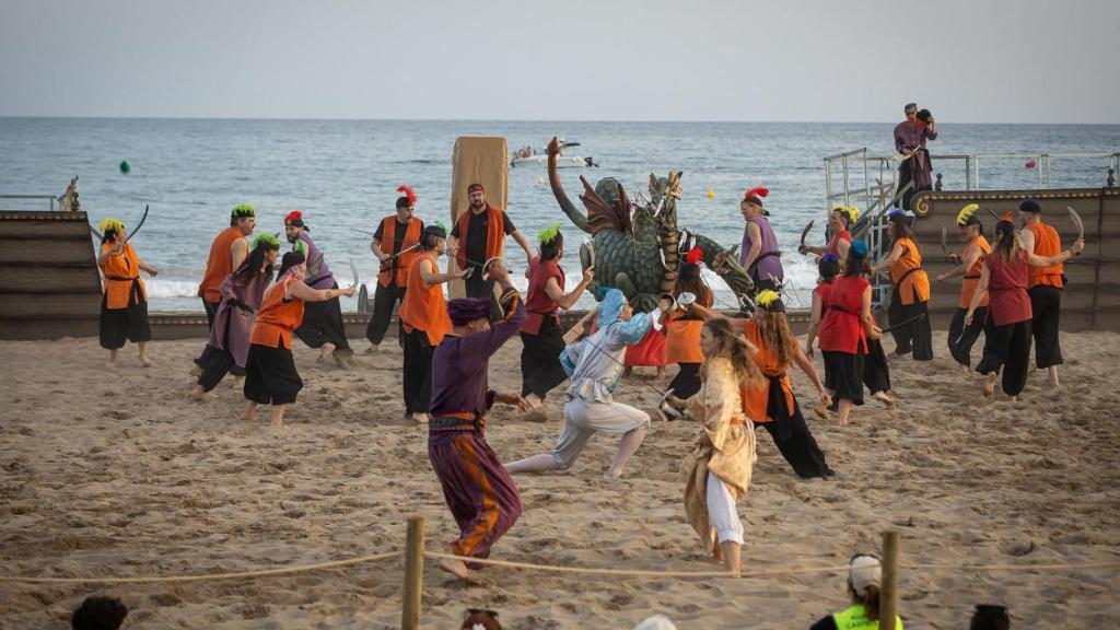 Piratas en la playa