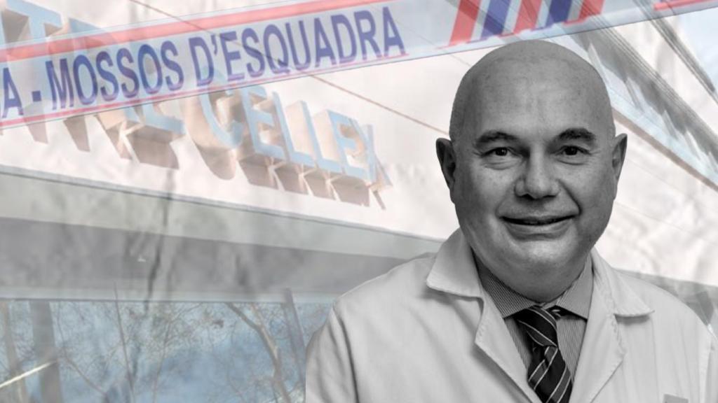 Josep Tabernero, jefe del instituto oncológico del Vall d'Hebrón, con el centro Cellex de fondo