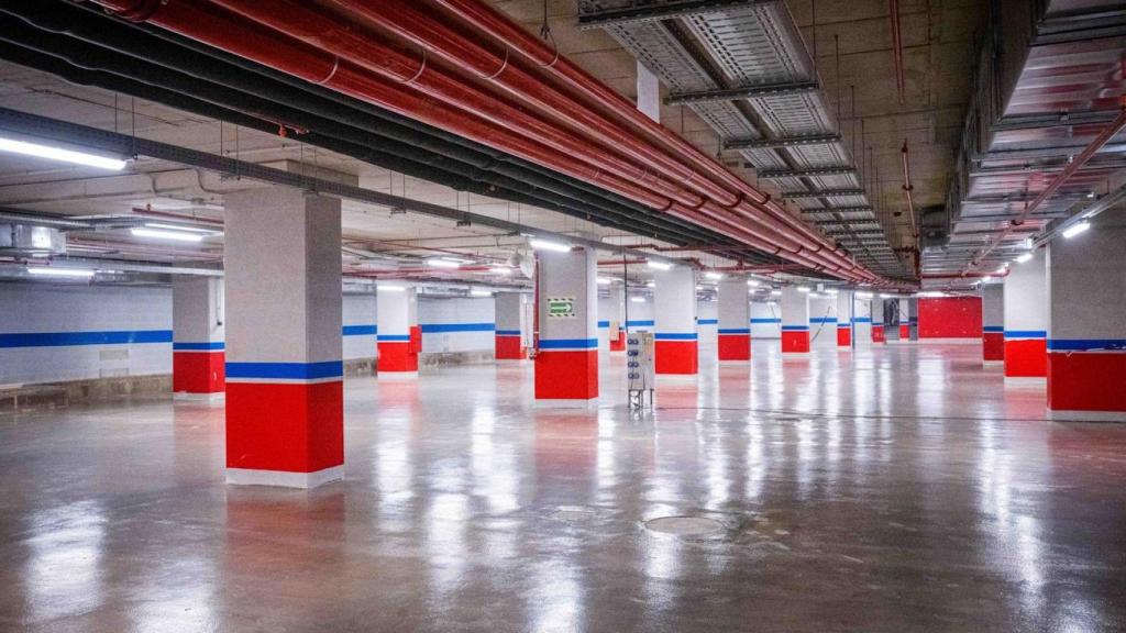 El área de parking del nuevo Camp Nou a mediados de julio de 2025