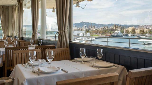Terraza del Restaurant Barceloneta, en Barcelona