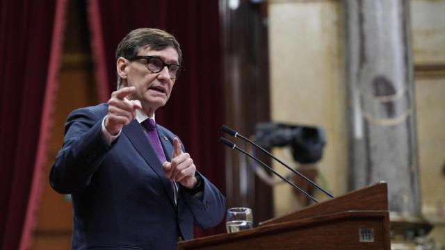 El 'president' Salvador Illa, en el Parlament de Cataluña, en imagen de archivo