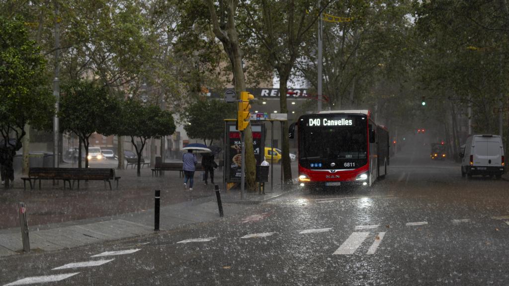 Día de lluvia en Barcelona
