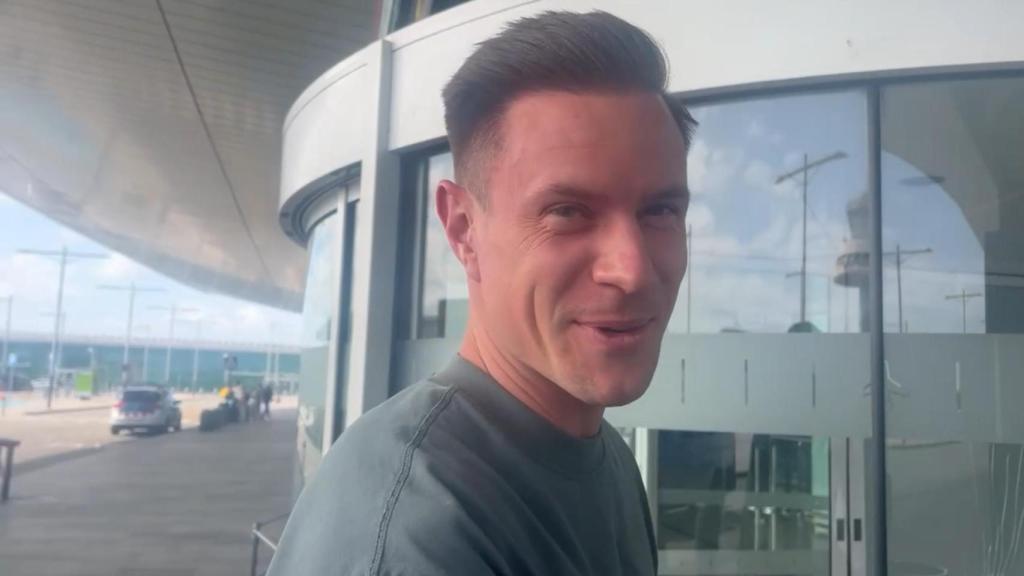 Ter Stegen en el aeropuerto de Barcelona